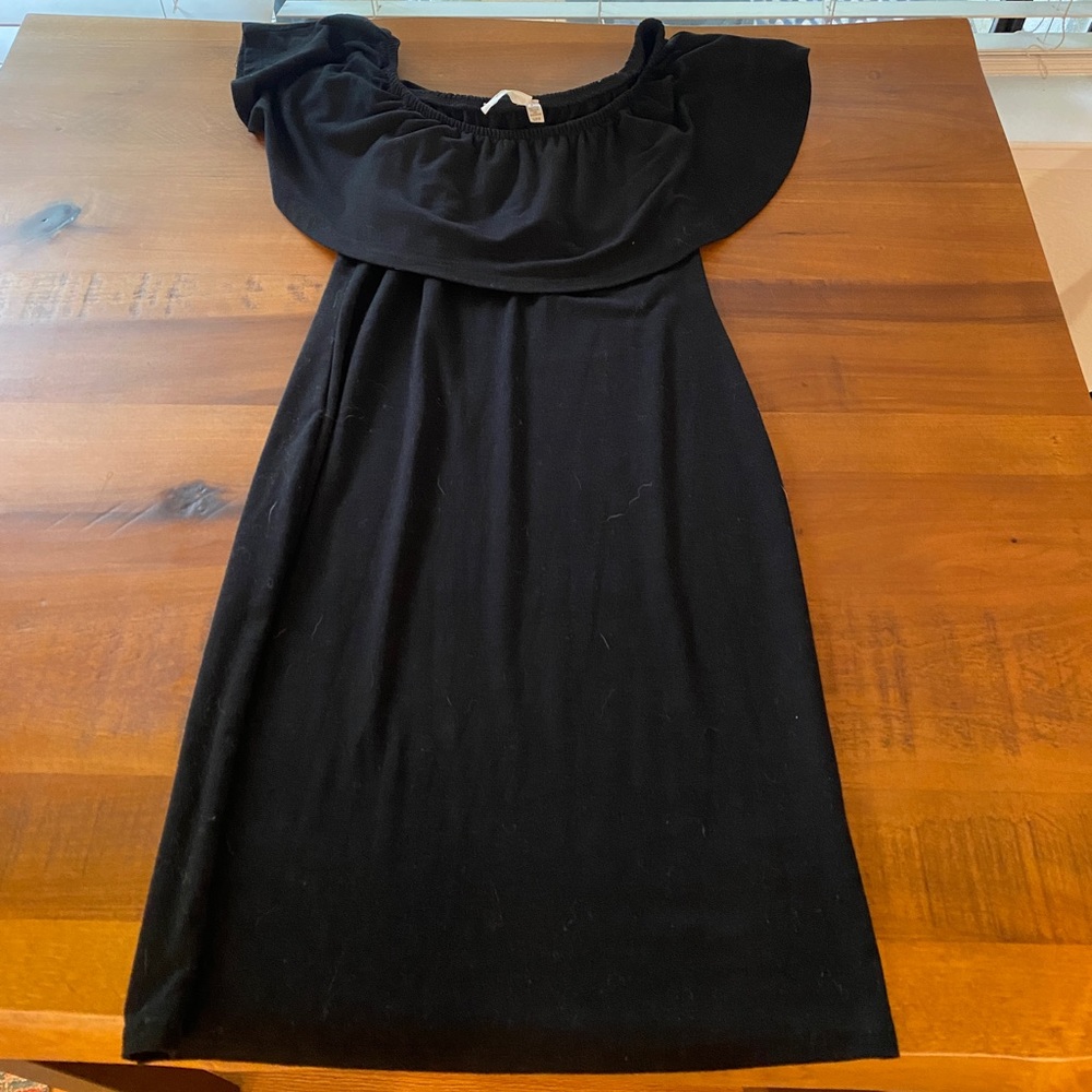 RD Style Black Off the Shoulder Summer Dress